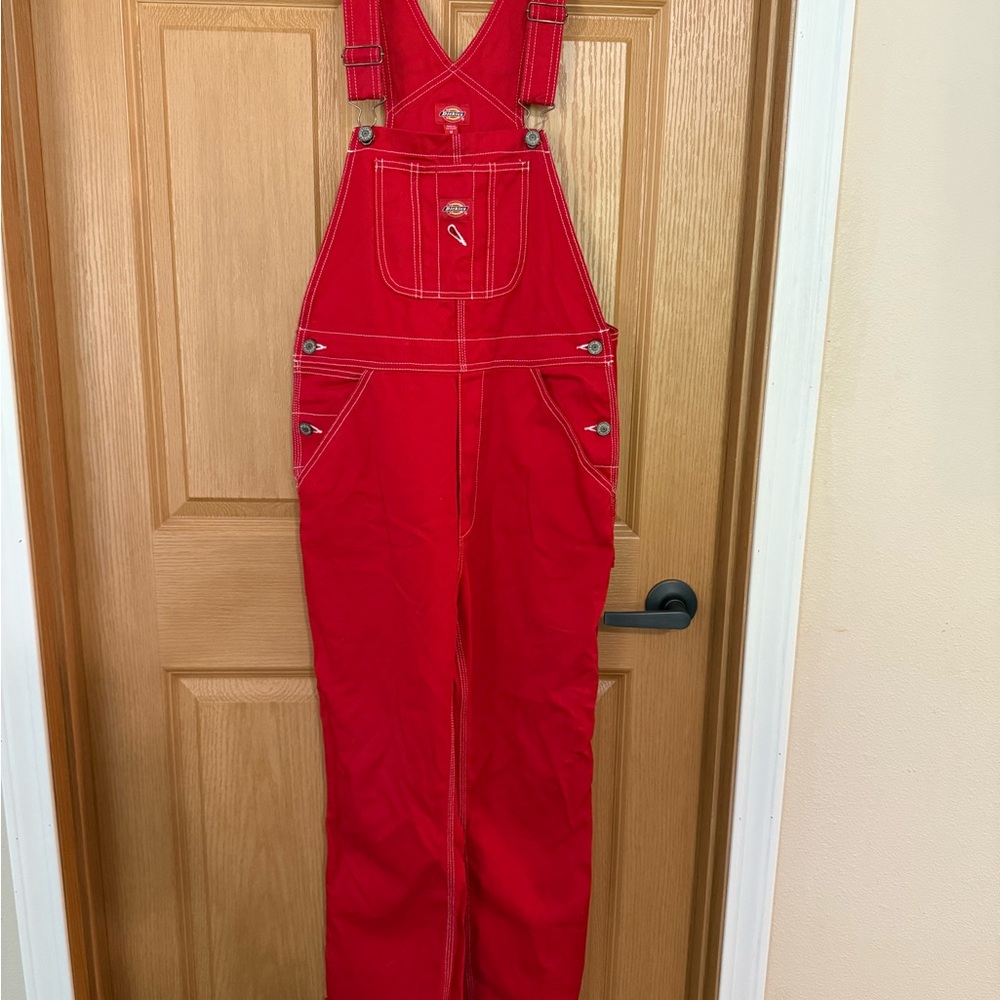 Red Women's Dickies overalls